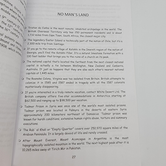 Paperback Book Interesting Facts For Curious Minds - Picture 6 of 10